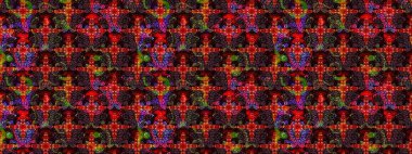 Raster illüstrasyonu. Siyah ve kahverengi renkte çiçekler. Renkli Bahar Teması eskiz kalıbı. Çiçekli çiçek deseni, suluboya. Düz Çiçek Elementleri Tasarımı.