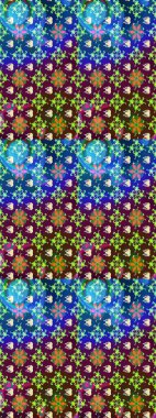 Mor ve mavi çiçekli eskiz deseni, suluboya çiçek deseni, sevimli çiçek, duvar kağıdı, kart veya kumaş için fayanslı. Raster - stok.