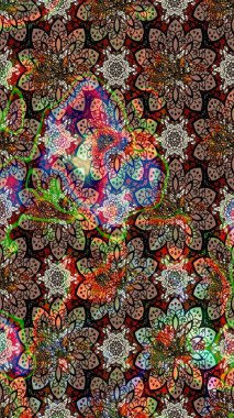 Simple cute pattern in small-scale flowers. Raster illustration. Floral sketch background for textile or book covers, manufacturing, wallpapers, print, gift wrap and scrapbooking.