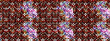 Renkli Bahar Teması eskiz kalıbı. Düz Çiçek Elementleri Tasarımı. Kahverengi ve kırmızı renkte çiçekler. Güzel çiçek deseni..