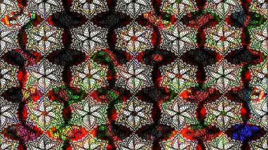 Kumaş, tekstil, duvar kağıdı baskısı için. Raster illüstrasyonu. Miles Fleur, süslü püslü bir süs. Eski usul. Tomurcukları papatya çiçekleri olan sevimli bir çiçek deseni. Taslak arkaplan.