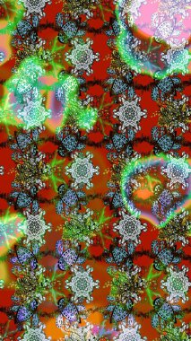 Düz Çiçek Elementleri Tasarımı. Eskiz klasiği. Raster Şirin kumaş deseni. Renkli Bahar Teması çizim şablonu.