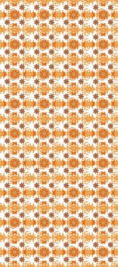 Düğün davetiyeleri için çiçek deseni, tebrik kartları, hatıra defteri, baskı, hediye paketi. Turuncu, sarı ve beyaz çiçekli, suluboya, tasarım elementleri olan zarif, pürüzsüz bir desen. Düzenlenebilir.