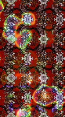 Kahverengi ve kırmızı renklerde güzel bir tekstil. Suluboya çiçekli çiçek deseni. Raster illüstrasyonu.