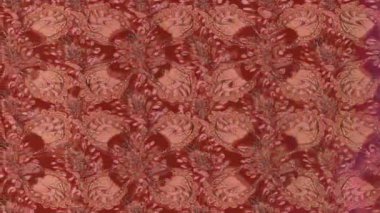 Renkli unsurlarla hareketli arka plan görüntüleri. Çiçekler. Eski model. Bayrak tarzı. Video kaydı. Şablon. Döngü. Kusursuz..