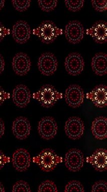 Renkli unsurlarla hareketli arka plan görüntüleri. Çiçekler. Eski model. Bayrak tarzı. Video kaydı. Şablon. Döngü. Kusursuz..