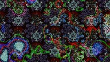 Raster düz çiçek çizim deseni. Siyah renkli çiçekler. Tasarım hediye paketi, tebrik kartları, posterler ve afiş tasarımı.