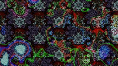 Raster düz çiçek çizim deseni. Siyah renkli çiçekler. Tasarım hediye paketi, tebrik kartları, posterler ve afiş tasarımı.