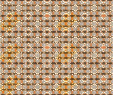 Çiçek ve yapraklı çiçek deseni. Küçük çiçekli şirin bir desen. Raster illüstrasyonu.