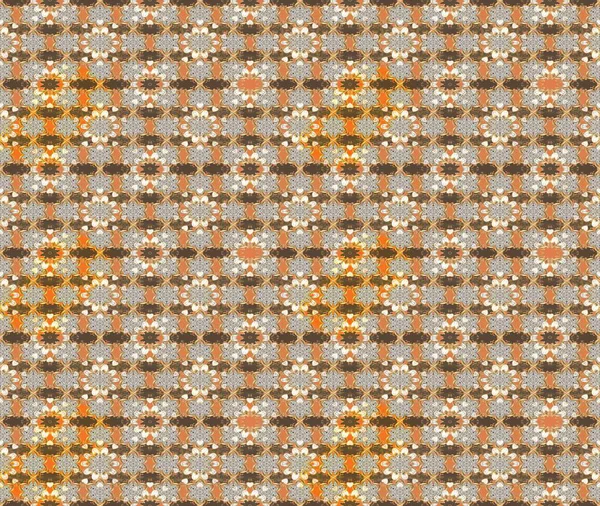 Çiçek ve yapraklı çiçek deseni. Küçük çiçekli şirin bir desen. Raster illüstrasyonu.