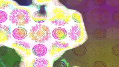 Tarafsız ve kahverengi renklerde. Tarafsız ve kahverengi renkli papatya deseni. Raster illüstrasyonu.