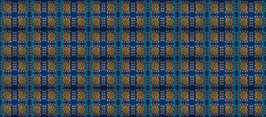 Çiçekler suluboya tarzında kahverengi ve mavi renklerde. Suluboya kusursuz desen. Çiçek izi.