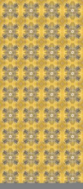 Kıvrımlı çizimler. Raster altın desen. Doğulu stil, altın elementlerle sarı, bej ve kahverengi renklerde altın desenli arabesk yapar..