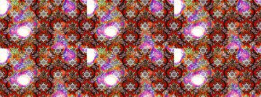 Raster illüstrasyonu. Şirin çiçek elementleri. Renkli Bahar Teması eskiz kalıbı. Taslak desenli, modaya uygun kumaş deseni. Düz Çiçek Elementleri Tasarımı.