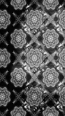 Gri ve siyah renkli çiçekler. Düz Çiçek Elementleri Tasarımı. Renkli Bahar Teması eskiz kalıbı. Sevimli çiçek raster deseni.