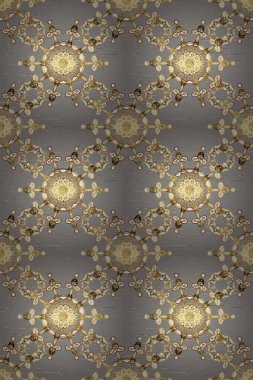 Hassas altın deseni açın. Mavi üzerinde kusursuz desen, altın elementli siyah renk. Kusursuz altın desenli bukleler. Doğu tarzı arabesk. Parlak dantel, stilize çiçekler, şal desenli. Raster.