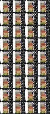 Kartpostallar, duvar kağıtları ya da tatil tasarımı için dekoratif, pürüzsüz desen. Şenlikli konfeti geçmişi olan eski Avrupa konak evlerinin renkli bir çizimi.