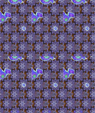 Klasik çiçek tasarımı elementleri. Raster illüstrasyonu. Menekşe renginde mor kıvırcık çiçekler.