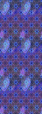 Colour Summer Theme sketch pattern Background. Flat Flower Elements Design. Flowers on violet and blue colors. Cute flower raster pattern.