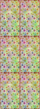 Raster illüstrasyonu. Nötr ve bej renkli papatyaların nötr ve bej renkli desenleri. Tarafsız ve bej renklerde.