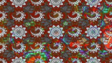 Çiçek tasarımı için inanılmaz bir kolaj cenneti tarzı. Çiçekli zambakların eskiz geçmişi. Parlak çiçekli kolaj çiçekleri gri ve kahverengi.