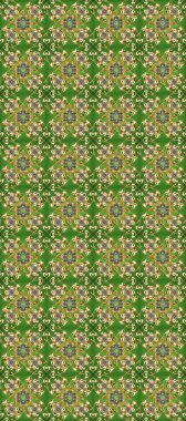 Çiçek desenli altın metal. Yeşil, bej ve altın elementli nötr renkler. Raster altın çiçek süsü brokar kumaş ve cam desenli. Kusursuz altın desen.