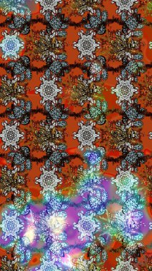 El çizimi Raster çizimi. Çizim çiçek deseni duvar kağıdı, web sitesi arka planı, ambalaj kağıdı, davetiye, broşür, afiş veya web sitesi için kullanılabilir. Karalama elementleri.