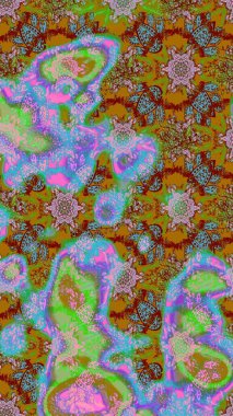 Şekil verilmiş çiçeklerle eskiz deseni. Süslü zentangle çizim dokusu, soyut çiçeklerle süslenmiş. Çiçek deseni duvar kağıdı, şablon dolguları ve web sayfası arkaplanı için kullanılabilir.