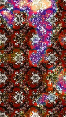 Yumuşak, bahar çiçekli arka plan. Kahverengi ve kırmızı renkte çiçekler. Raster çiçek desenli ve çiçekli..