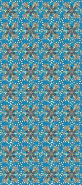 Kusursuz altın desen. Altın desenli mavi, gri ve bej renklerde altın elementler. Raster doğulu süsü.