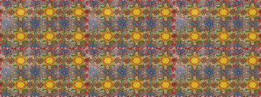 Küçük çiçekteki sevimli çiçek deseni. Modaya uygun kumaş deseni. Raster illüstrasyonu. Tony 'nin kumaş desenini çiz.