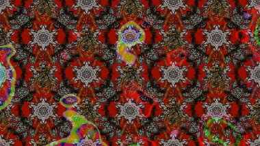 Parlak elementlerin. Çizim çiçek deseni duvar kağıdı, web sitesi arka planı, ambalaj kağıdı, davetiye, broşür, afiş veya web sitesi için kullanılabilir. El çizimi Raster illüstrasyonu.