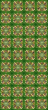 Raster altın pürüzsüz desen. Doğu tarzı arabesk tarzında altın elementler. Kusursuz altın desenli bukleler. Yeşil, kahverengi ve nötr renklerde pürüzsüz desen.