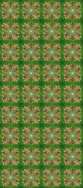 Raster altın pürüzsüz desen. Doğu tarzı arabesk tarzında altın elementler. Kusursuz altın desenli bukleler. Yeşil, kahverengi ve nötr renklerde pürüzsüz desen.