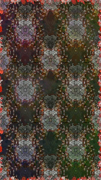 Şatafatlı bahar bahçesi dokusu. Raster illüstrasyonu. Çiçeksiz arka plan. Çiçek deseni.