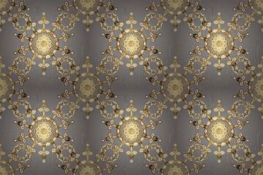 Hassas altın deseni açın. Parlak dantel, stilize çiçekler, şal desenli. Raster. Kusursuz altın desenli bukleler. Mavi üzerinde kusursuz desen, altın elementli siyah renk. Doğu tarzı arabesk