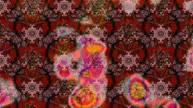 Kahverengi renkli çiçekler. Raster düz çiçek çizim deseni. Tasarım hediye paketi, tebrik kartları, posterler ve afiş tasarımı.