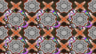 Raster stili kumaş deseni. Çiçekler suluboya çizim deseni.