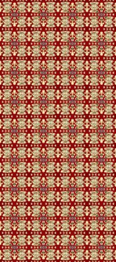 İslam tasarımı. Raster altın tekstil baskısı. Kırmızı, bej ve kahverengi renklerde altın desenli altın elementler. Kusursuz desenli oryantal süs. Çiçek karoları.