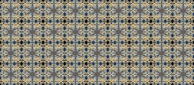 Altın elementlerle bej, mavi ve gri renklerde klasik, pürüzsüz desen. Noel 2019, kar tanesi, yeni yıl.