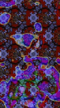 Raster stili kumaş deseni. Çiçekler suluboya çizim deseni.