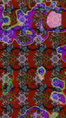 Tekstil veya kitap kapakları, imalat, duvar kağıtları, baskı, hediye paketi ve yapıştırma kitabı için çiçek eskizi geçmişi. Küçük çaplı çiçeklerdeki basit şirin desenler. Raster illüstrasyonu.