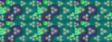 Bahar mevsimi. Raster güzel bir çiçek deseni çizmiş. Tatil havası. Nazik romantik baskı. Mavi renkte çiçekler.