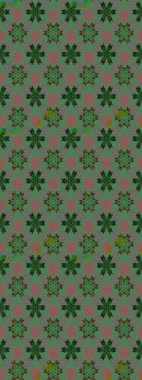 Çiçek desenleri yeşil ve gri renklerde, el yapımı papatyalar, papatyalar. Tekrarlayan çiçek arkaplanı, zarif yeşil ve gri çiçek duvar kağıdı.