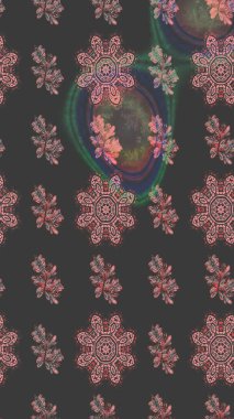 Gri ve pembe renkli çiçekler. Düz Çiçek Elementleri Tasarımı. Renkli Bahar Teması eskiz kalıbı. Güzel çiçek deseni..