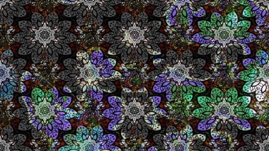 Raster suluboya çiçek deseni, narin çiçekler, siyah ve gri çiçekler, tebrik kartı şablonu. Raster Güzel kumaş deseni.