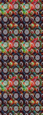 Çiçek deseni duvar kağıdı, desen dolguları ve web sayfası arka planı için kullanılabilir. Süslü zentangle çizim dokusu, soyut çiçeklerle süslenmiş. Şekillendirilmiş çiçekli çizim deseni.