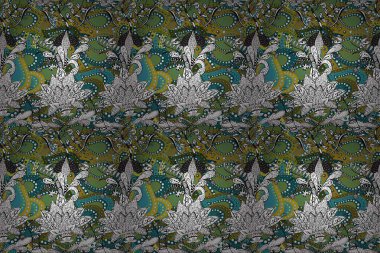 Çiçekli karalama şeklinde Raster çiçek deseni. Nazik, narin çiçek arkaplanı. Hoş renklerde çiçekler.