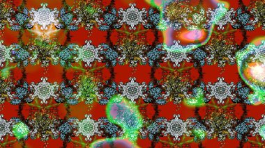 Sevgililer günü ve tebrik kartı konsepti için şık bir davetiye. Manzaralı çiçek deseni. Üst manzara, yumuşak kahverengi, kırmızı ve yeşil renkli. Çiçek kompozisyonu, el boyası, hassas şablon..