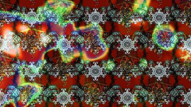 Karalama çiçekleri çizim kalıbı. Kahverengi, kırmızı ve gri el çizimi deseni. Raster deseni. Sanat ilham verici, kırmızı ve gri renkli çiçekler ve yapraklar.